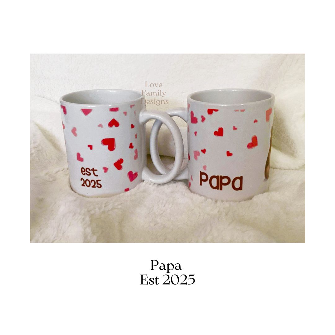 New Parents Mama Bear & Papa Bear Mug Set