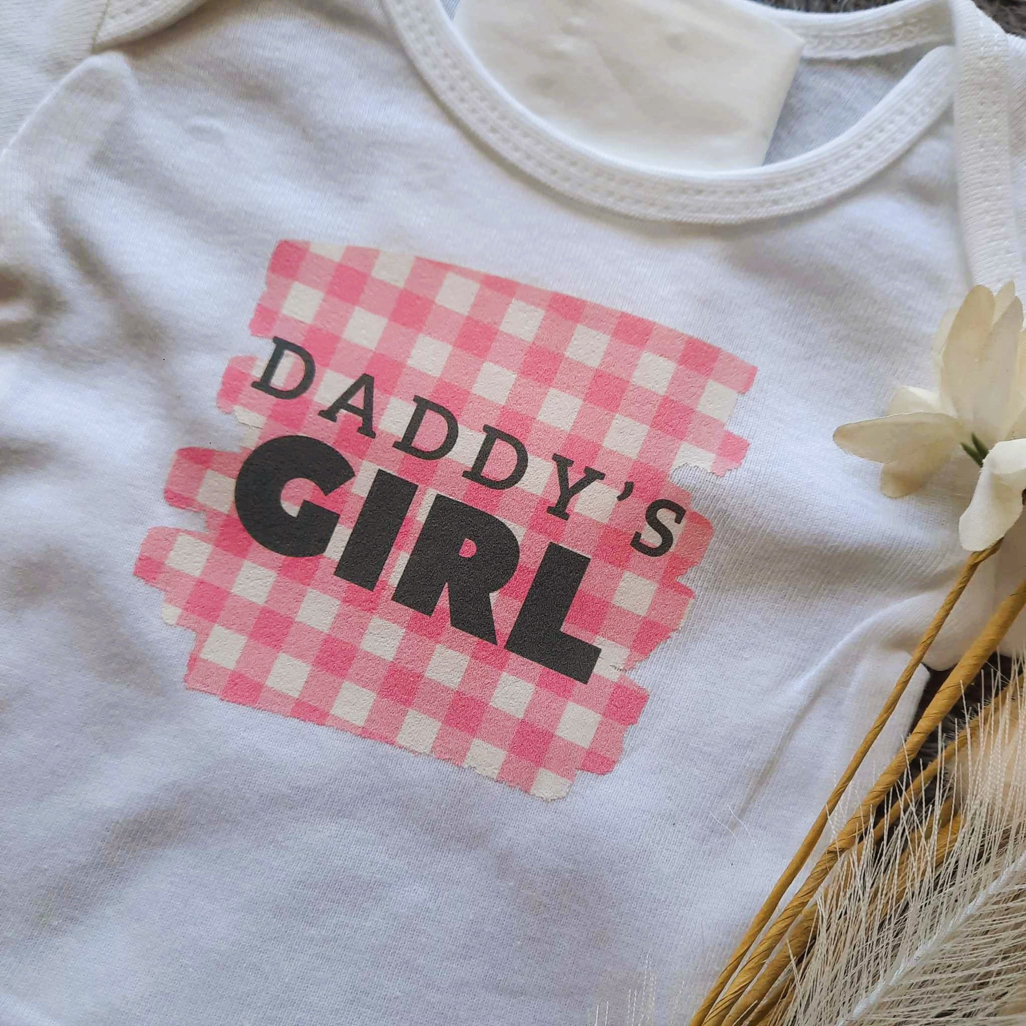 Gingham Daddy's or Mummy's Girl Onesie