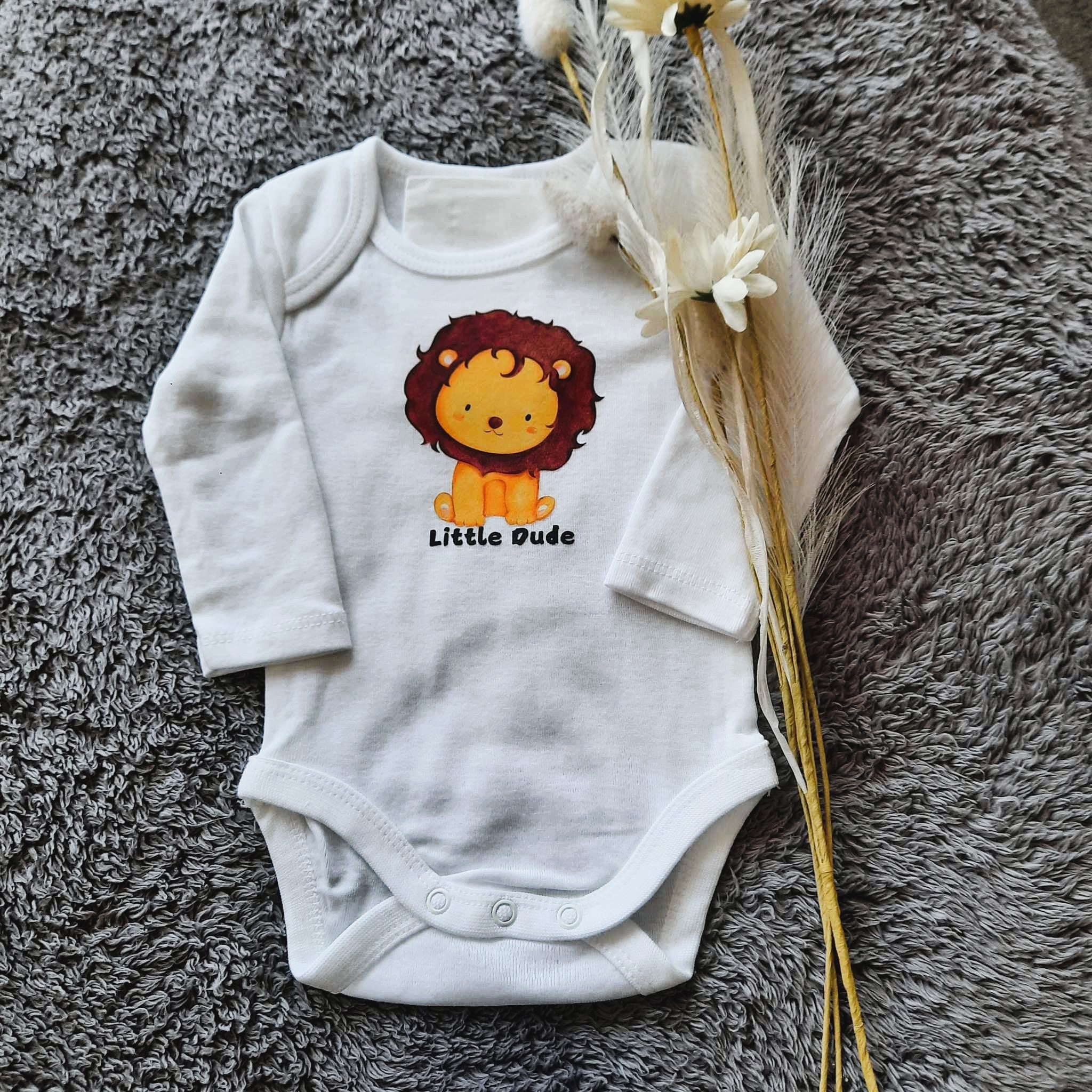 Lion Little Dude Onesie