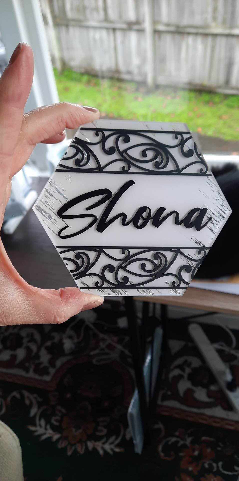 Personalised Name with Maori Acrylic Dec...