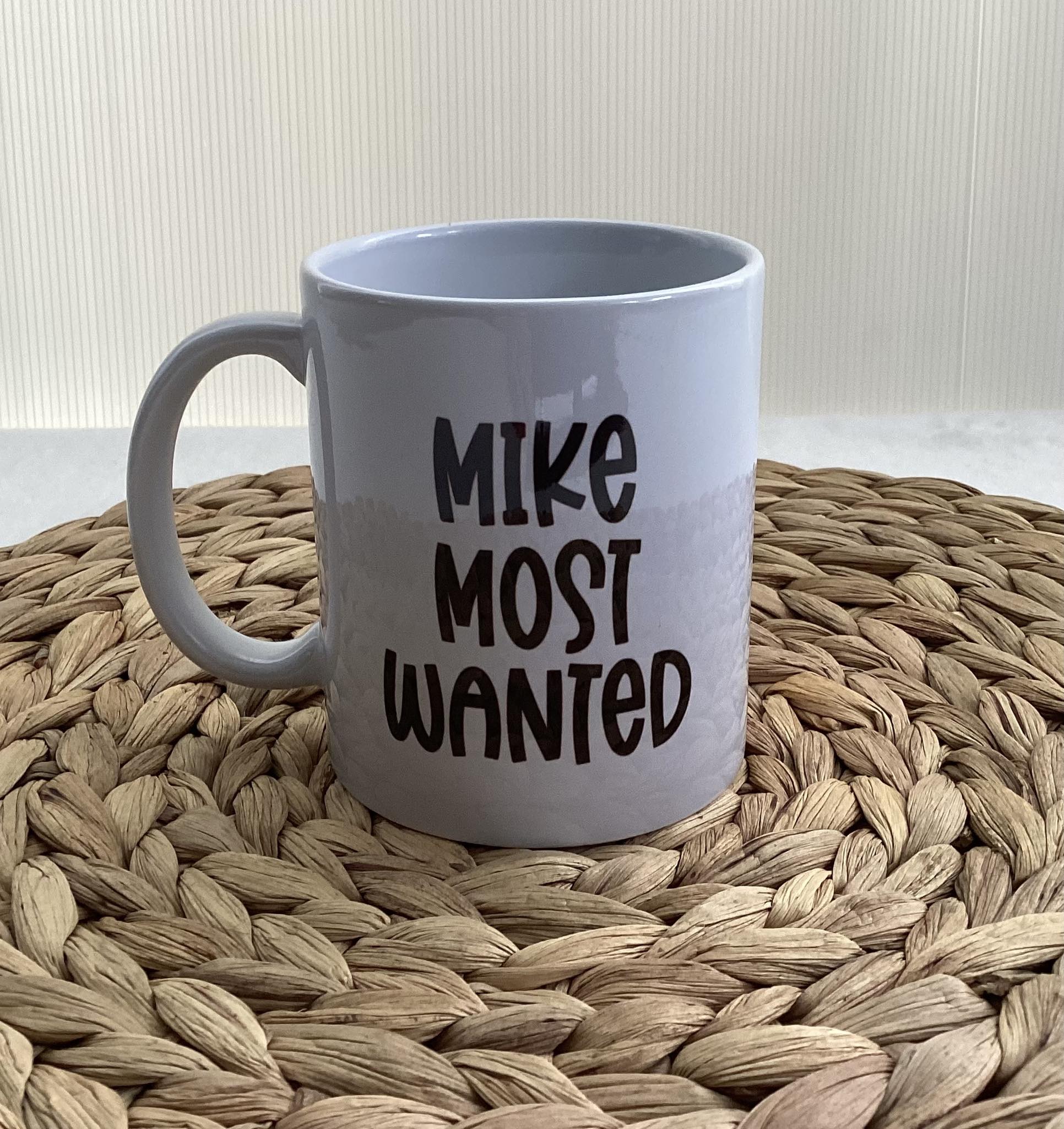 Most Wanted Doggie in Jail Personalised Mug