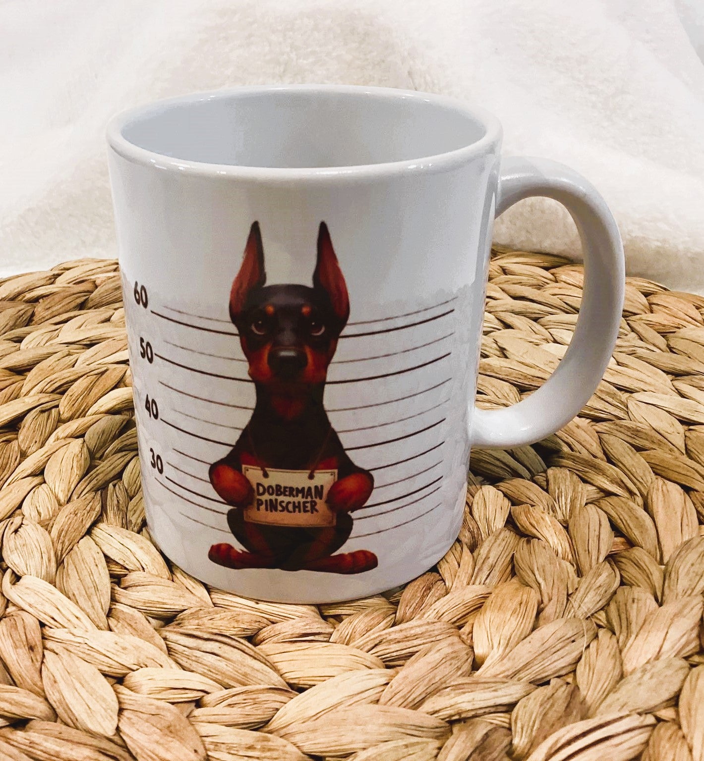 Most Wanted Doggie in Jail Personalised Mug