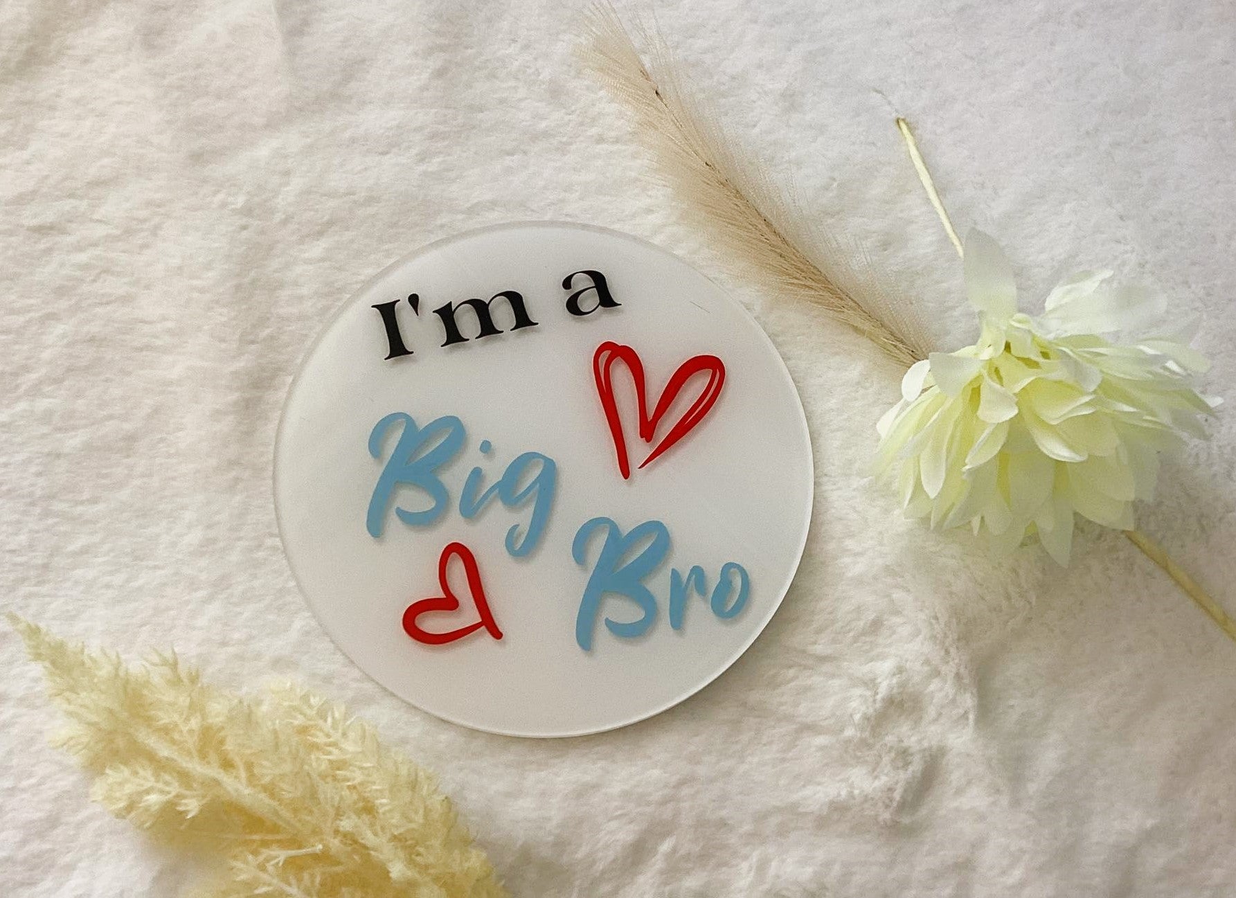 I'm A Big Bro and Big Sis Acrylic Sign