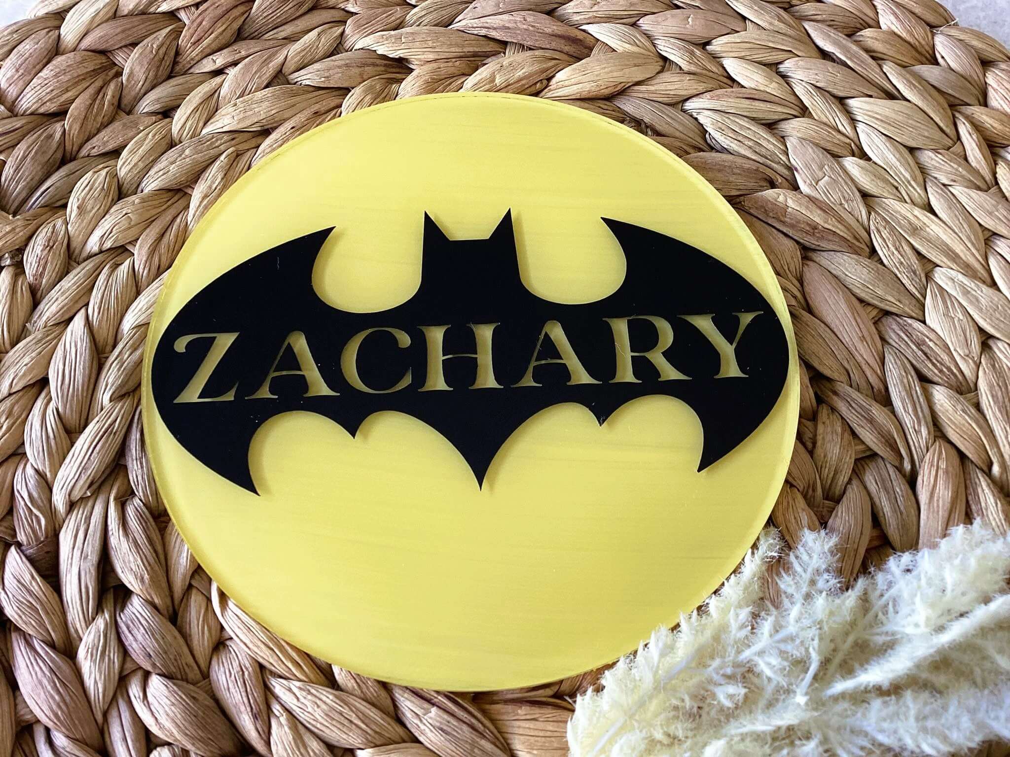 Batman Acrylic Name Sign