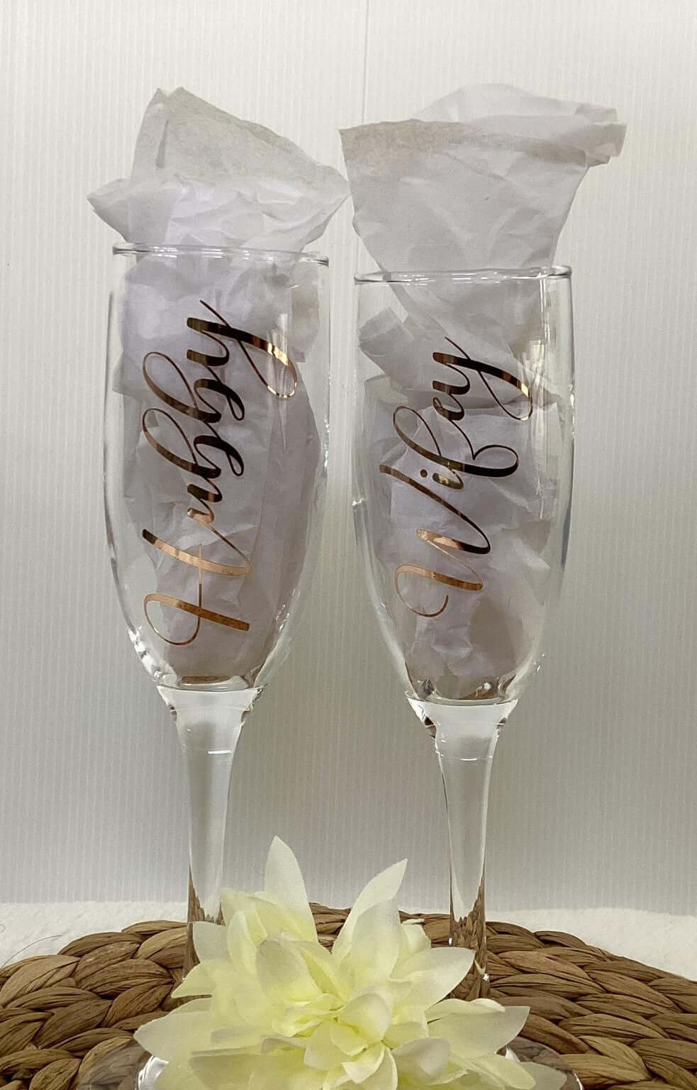 Personalised Champagne Glasses