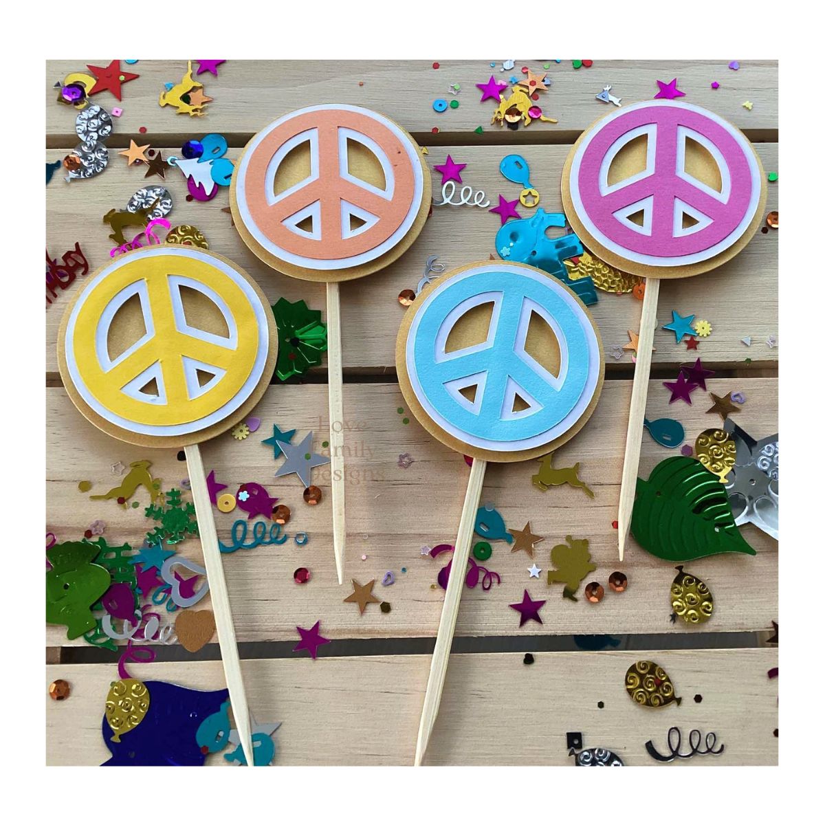 Groovy Cupcake Topper Range