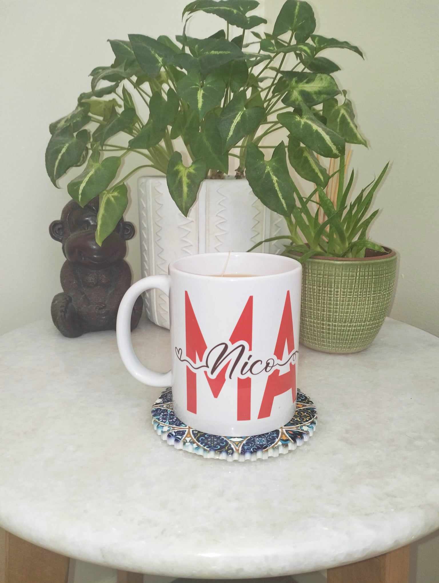 Mama Heart Mug with Childrens Names