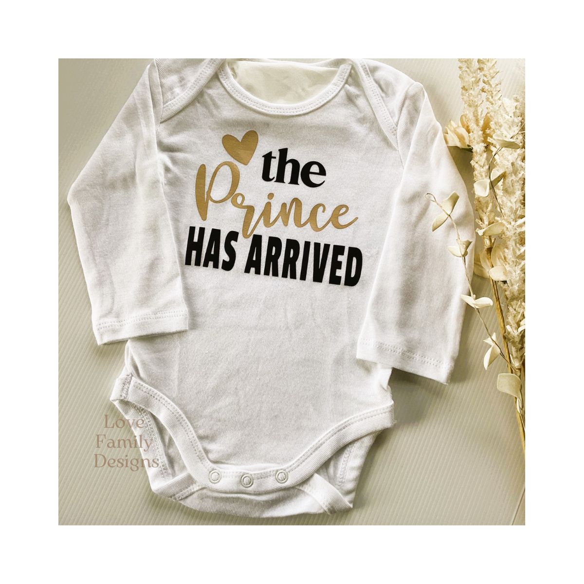 Baby Onesie The Prince Has Arrived