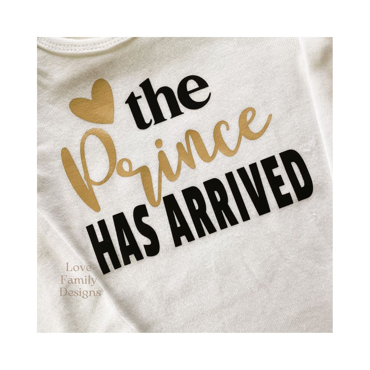 Baby Onesie The Prince Has Arrived